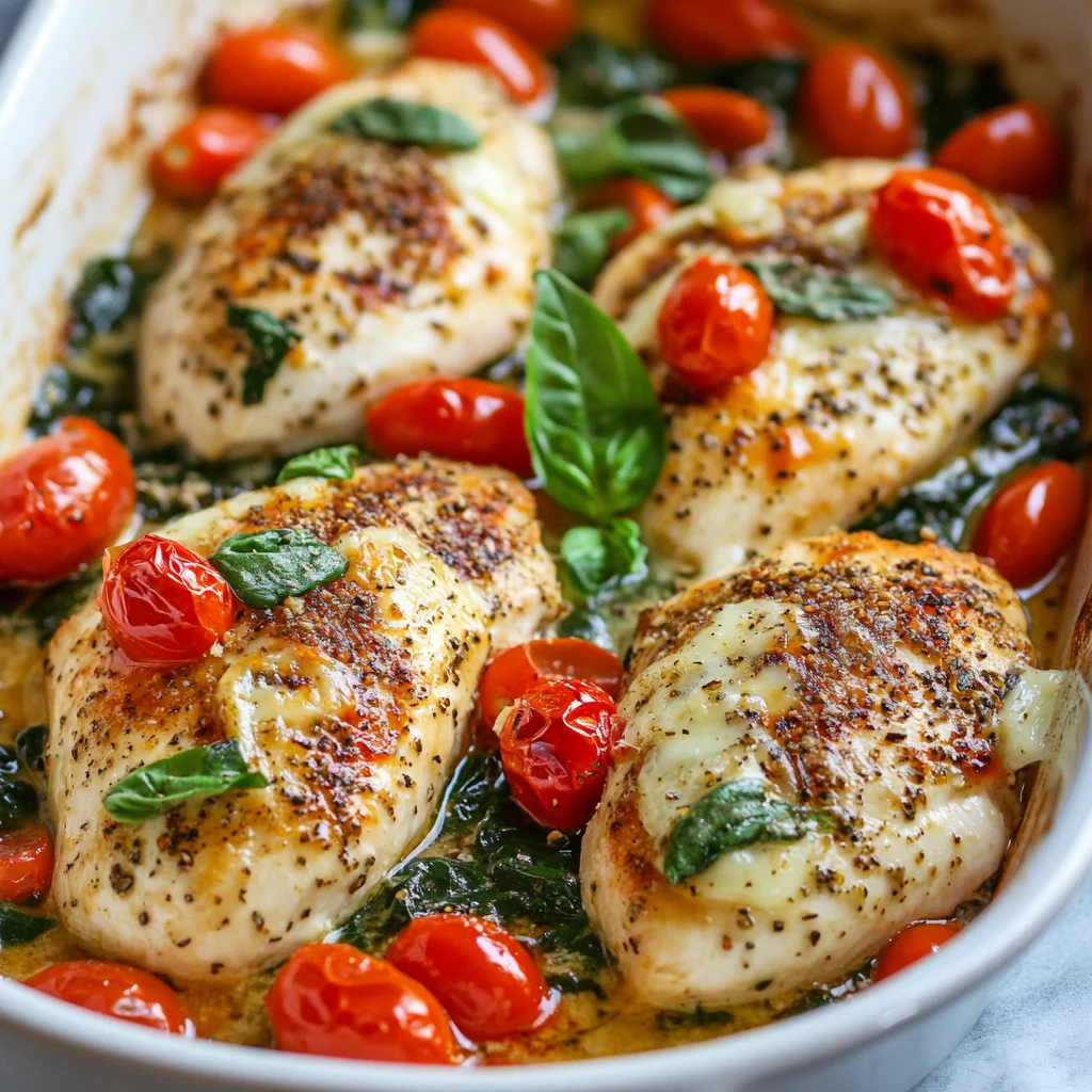 Baked Tuscan Chicken Breasts