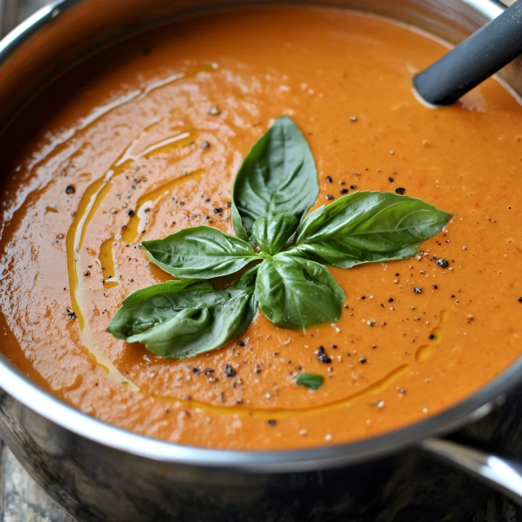 creamy tomato basil soup