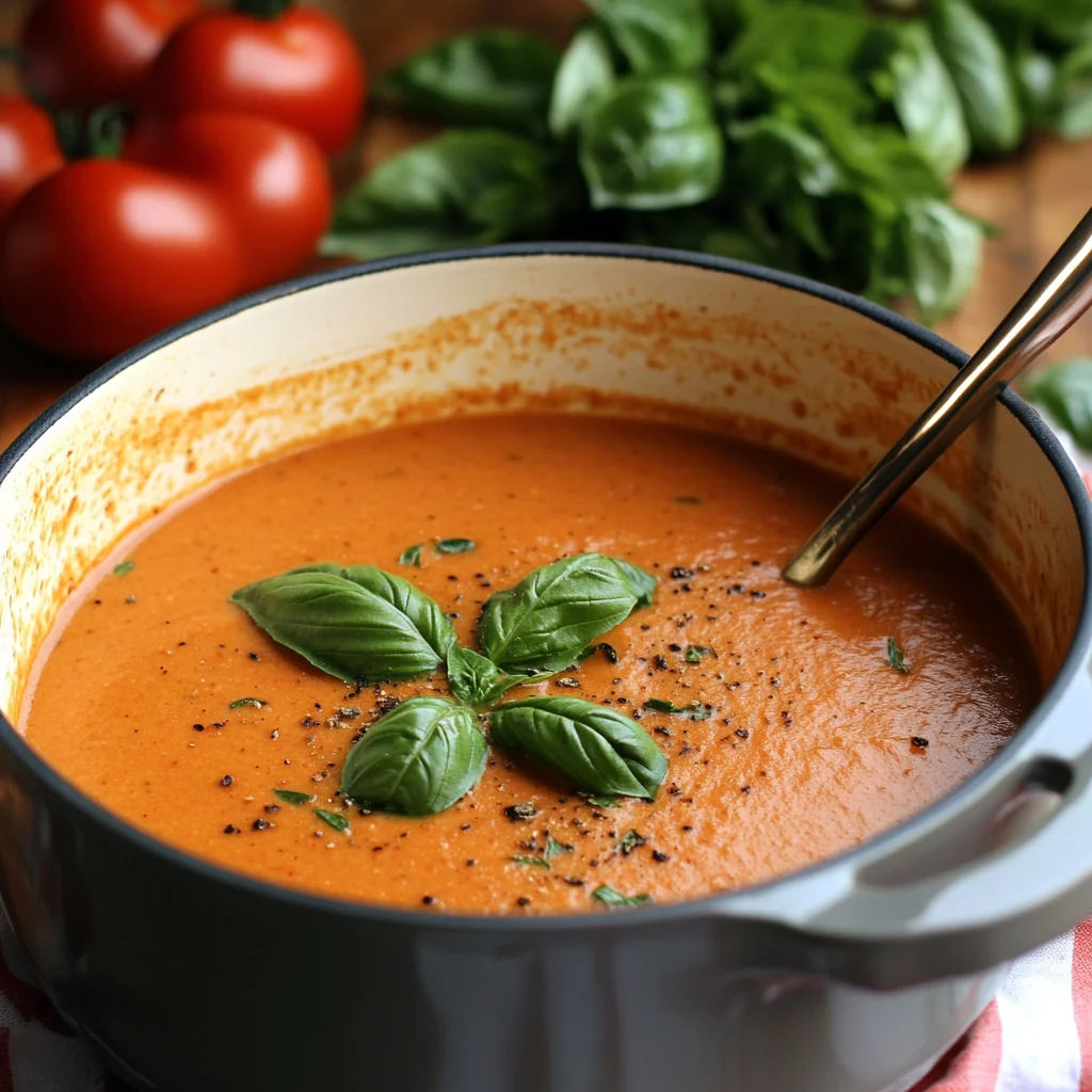 creamy tomato basil soup
