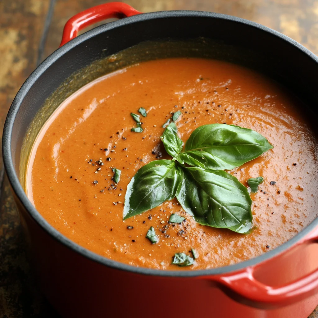 creamy tomato basil soup