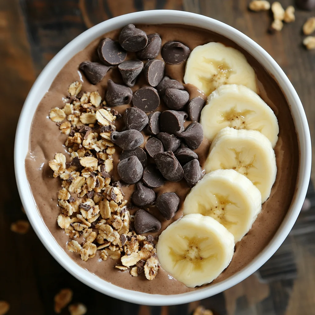 Double Chocolate Banana Greek Yogurt Smoothie Bowl