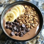 Double Chocolate Banana Greek Yogurt Smoothie Bowl