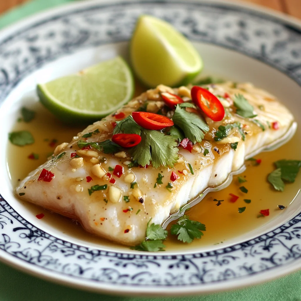 Exotic Steamed Fish with Ginger and Lime