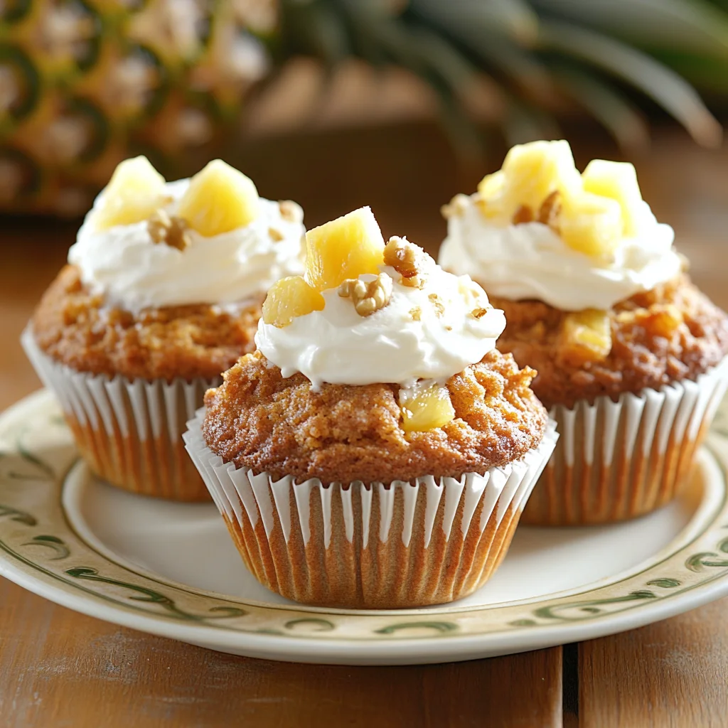Hawaiian Pineapple Carrot Muffins
