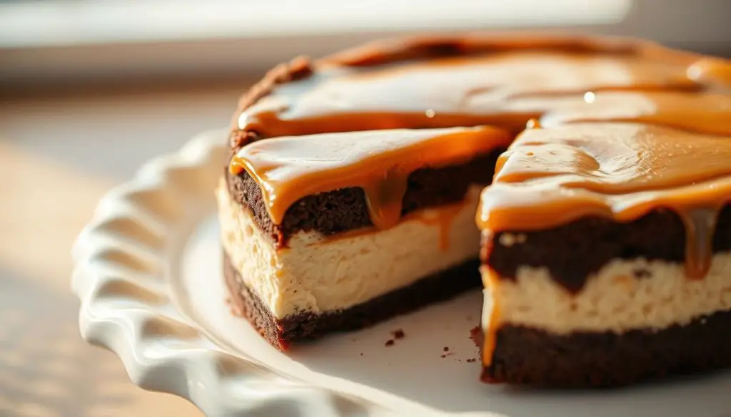 Caramel Brownie Cheesecake