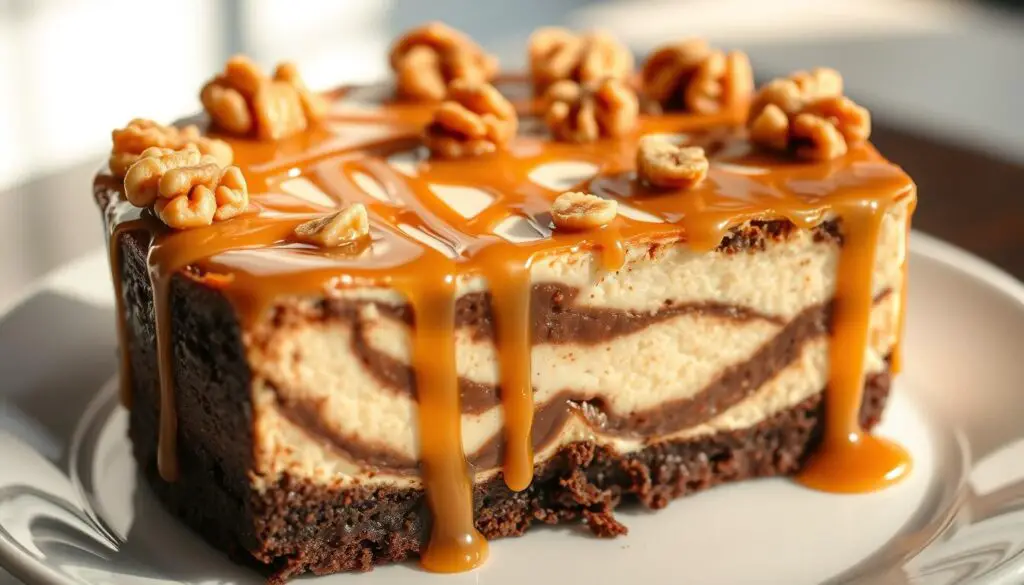 Caramel Brownie Cheesecake Decoration
