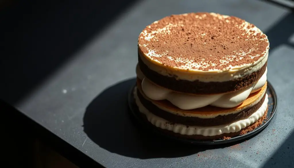Tiramisu Cheesecake Layering Technique