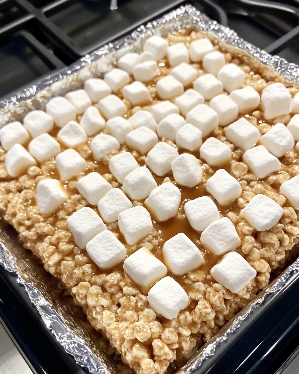 brown butter dulce de leche rice krispie treats