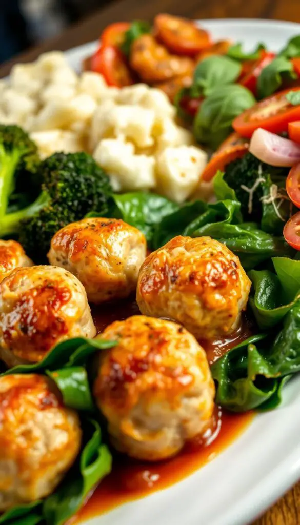 easy weeknight dinner baked meatball dish pairings