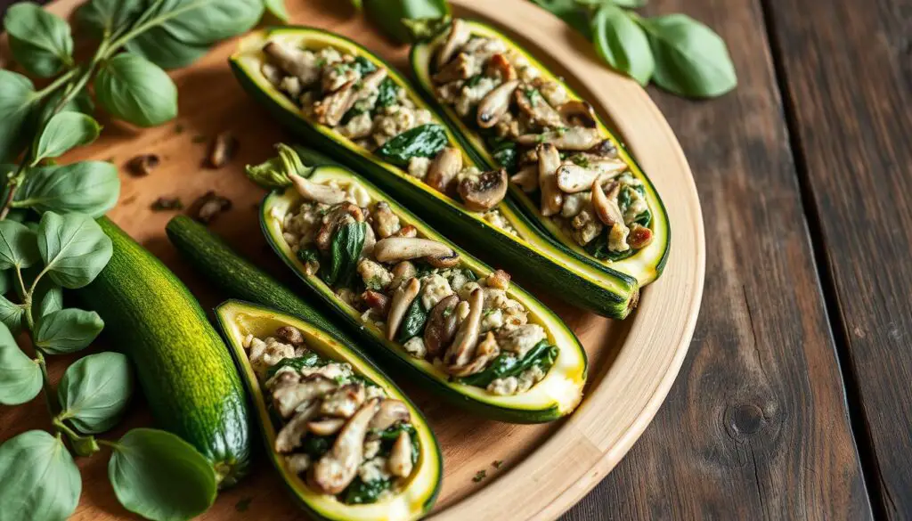 healthy stuffed zucchini