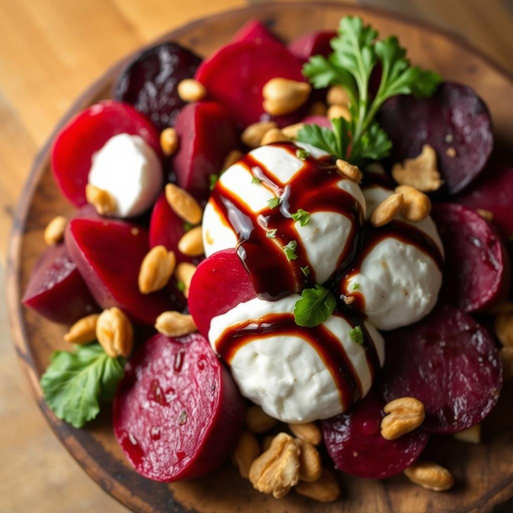Gourmet Beet and Burrata Salad