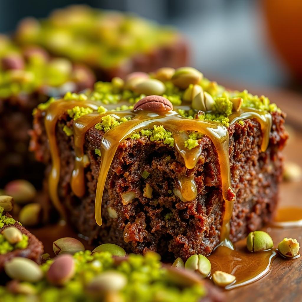 Pistachio Kunafa Brownies Dubai Dessert