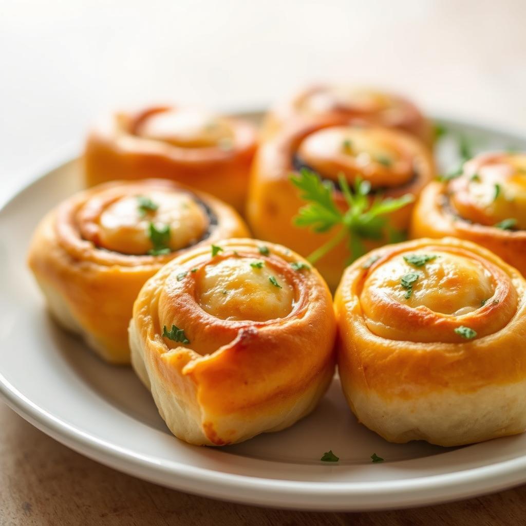 Vegetarian Rolls Presentation