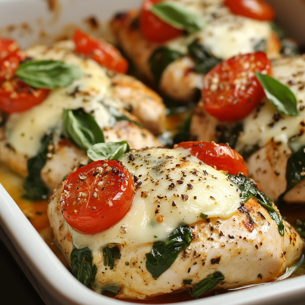Baked Tuscan Chicken Breasts