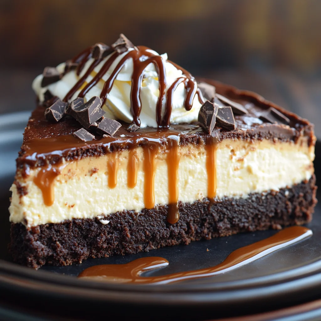 Caramel Brownie Cheesecake
