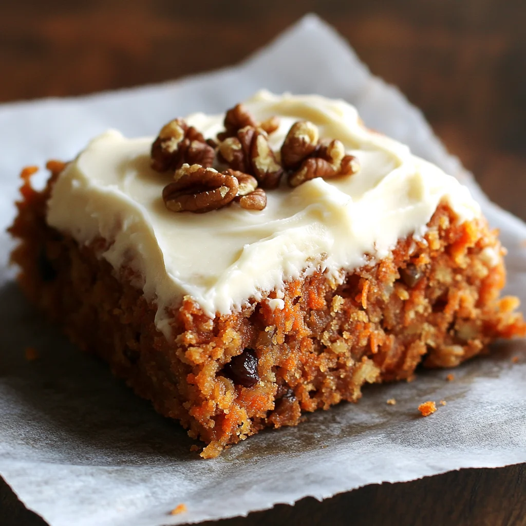Carrot Cake Bars with Cream Cheese Frosting