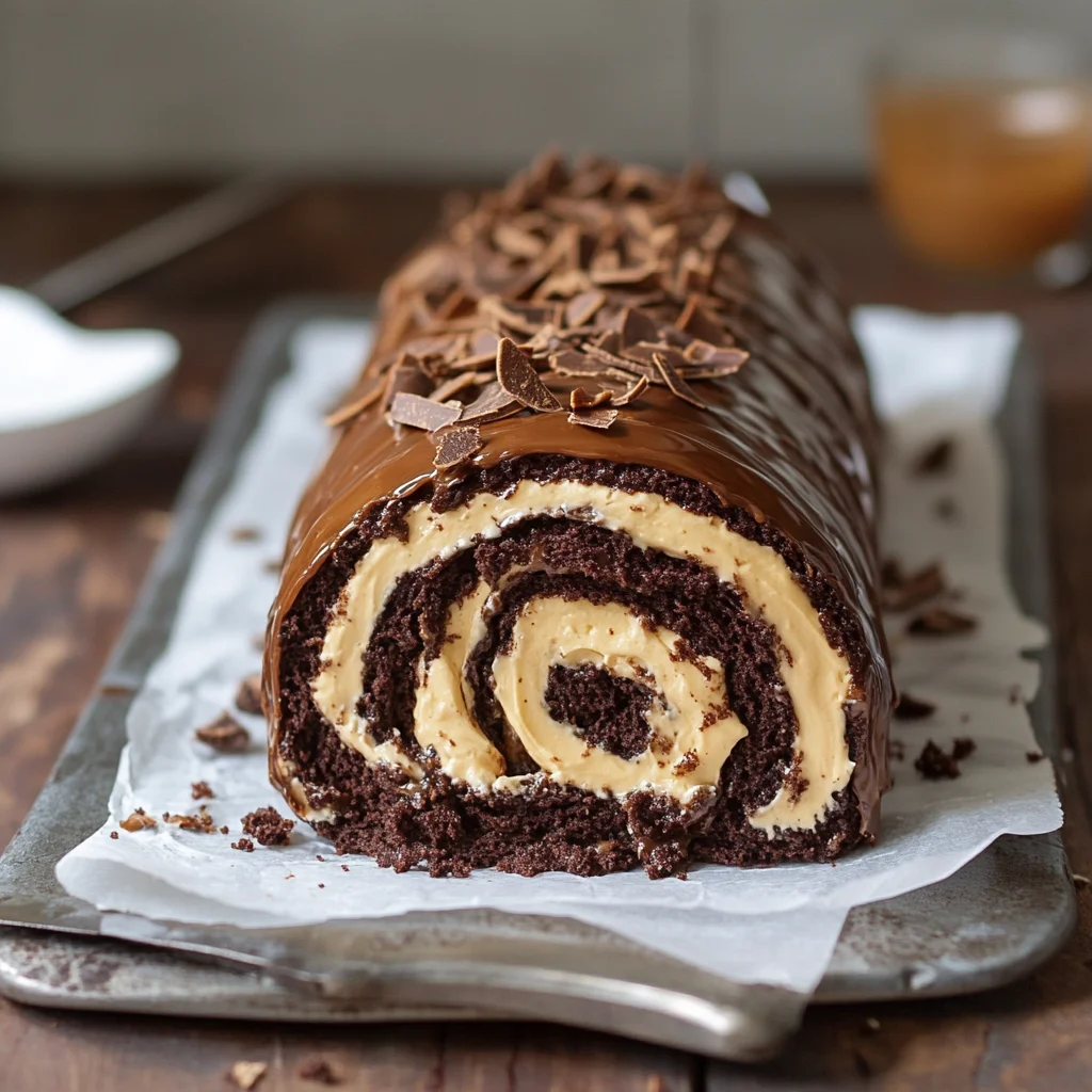 Chocolate Caramel Cream Roll