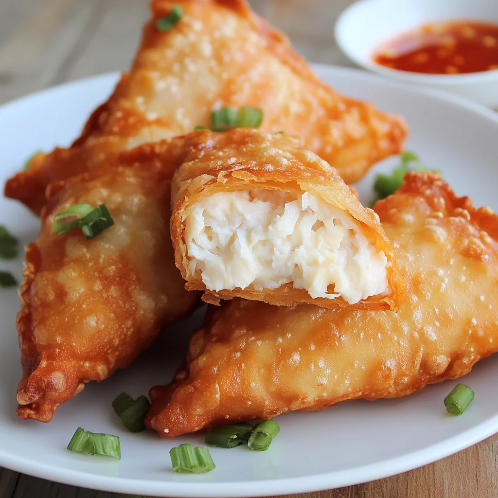 Crab Rangoon Egg Rolls