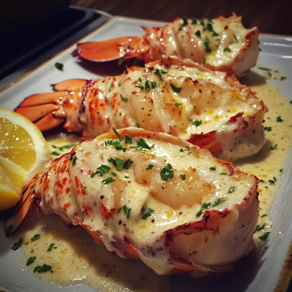 Creamy Garlic Butter Lobster Tails