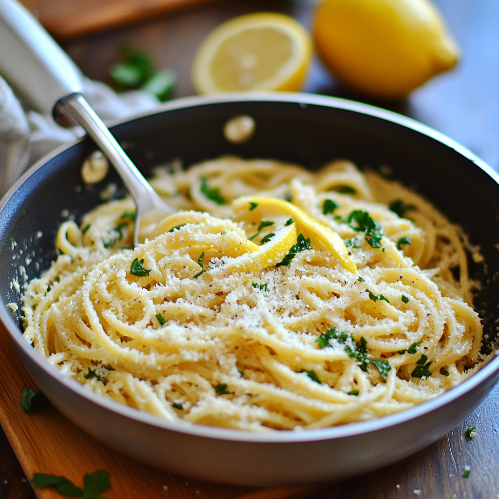 Creamy Lemon Garlic Pasta: A Quick, Delicious Delight!