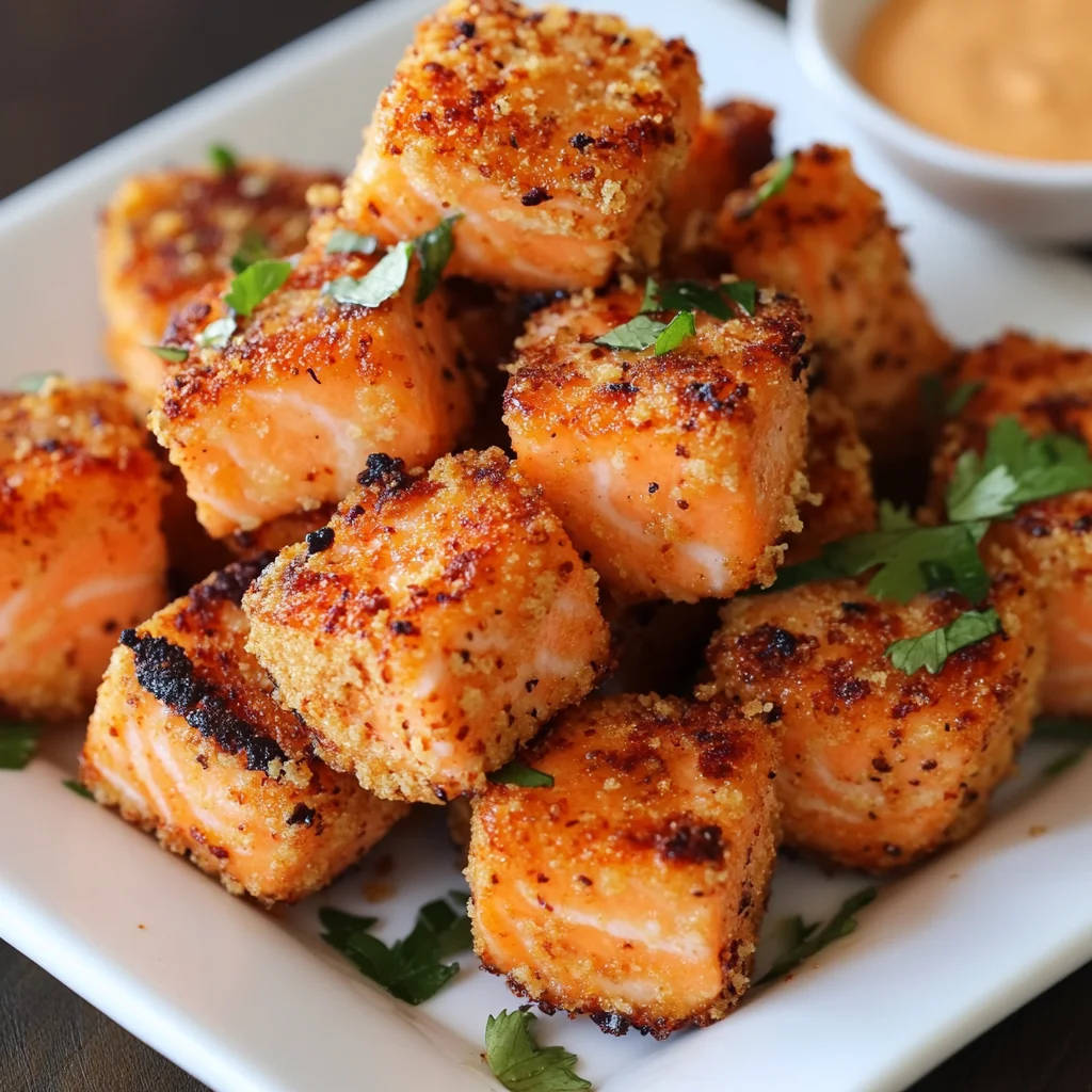 Crispy Bang Bang Salmon Bites