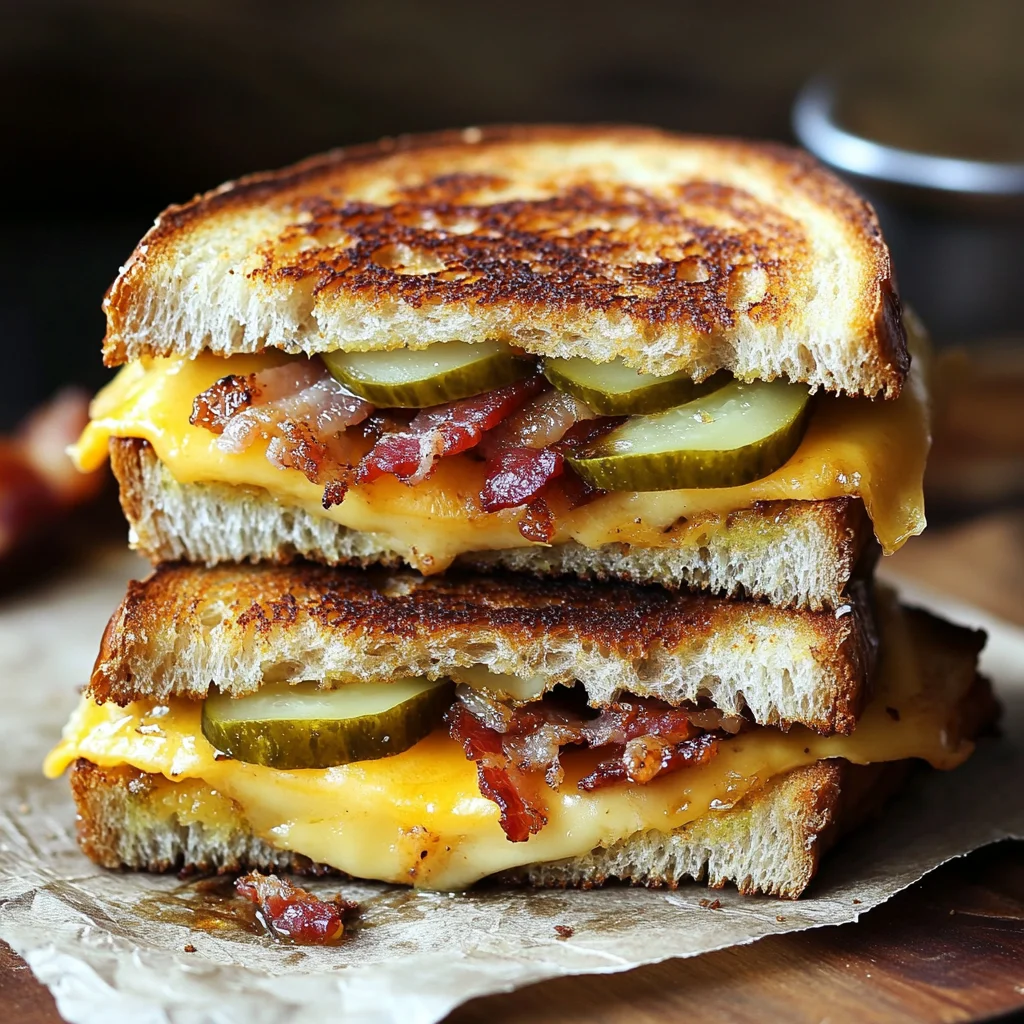 Dill Pickle Grilled Cheese
