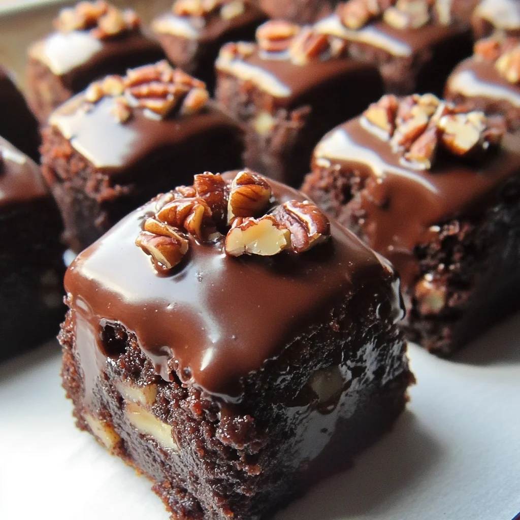 Gooey Pecan Pie Brownie Bombs
