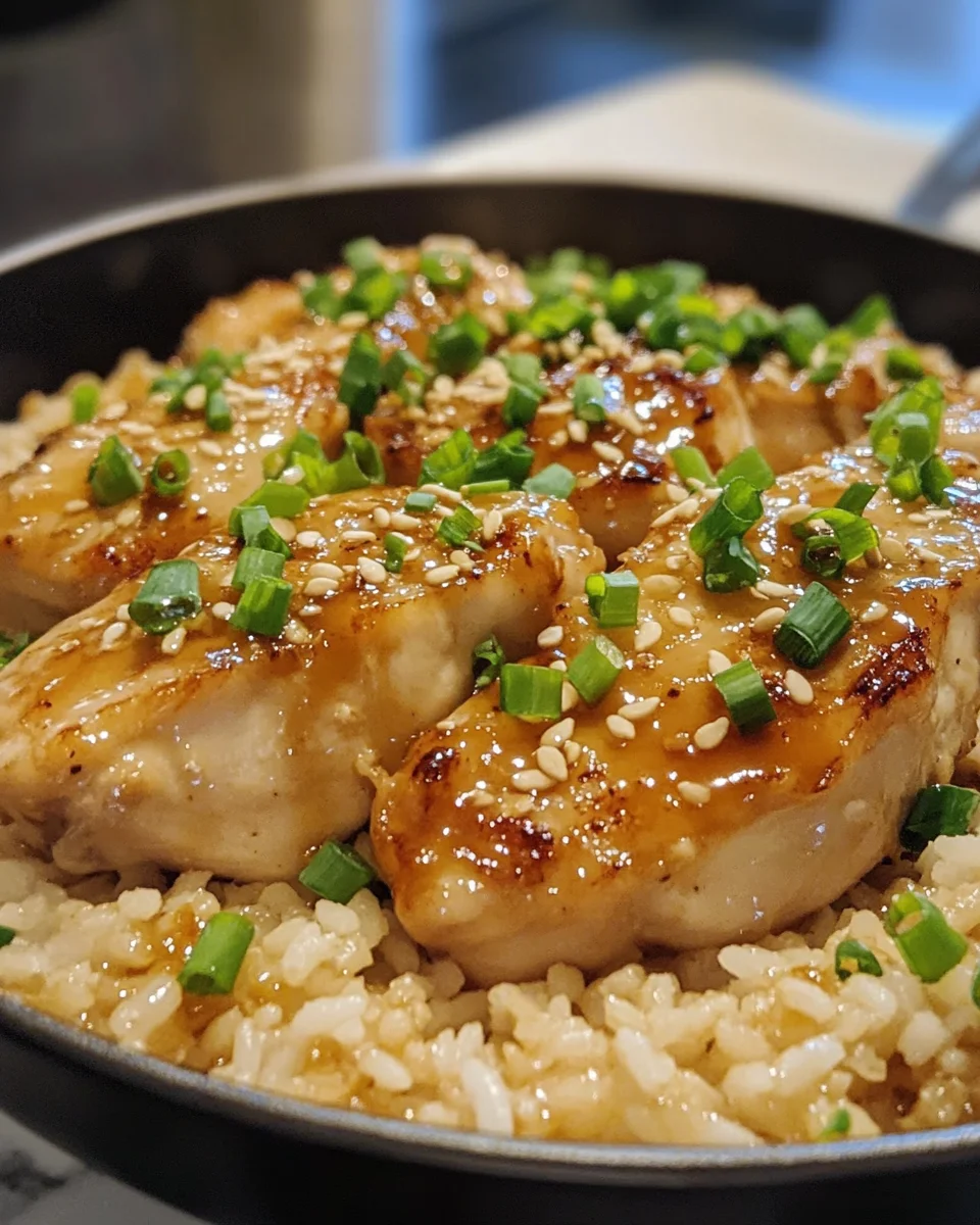 Honey Garlic Butter Chicken with Velvety Rice