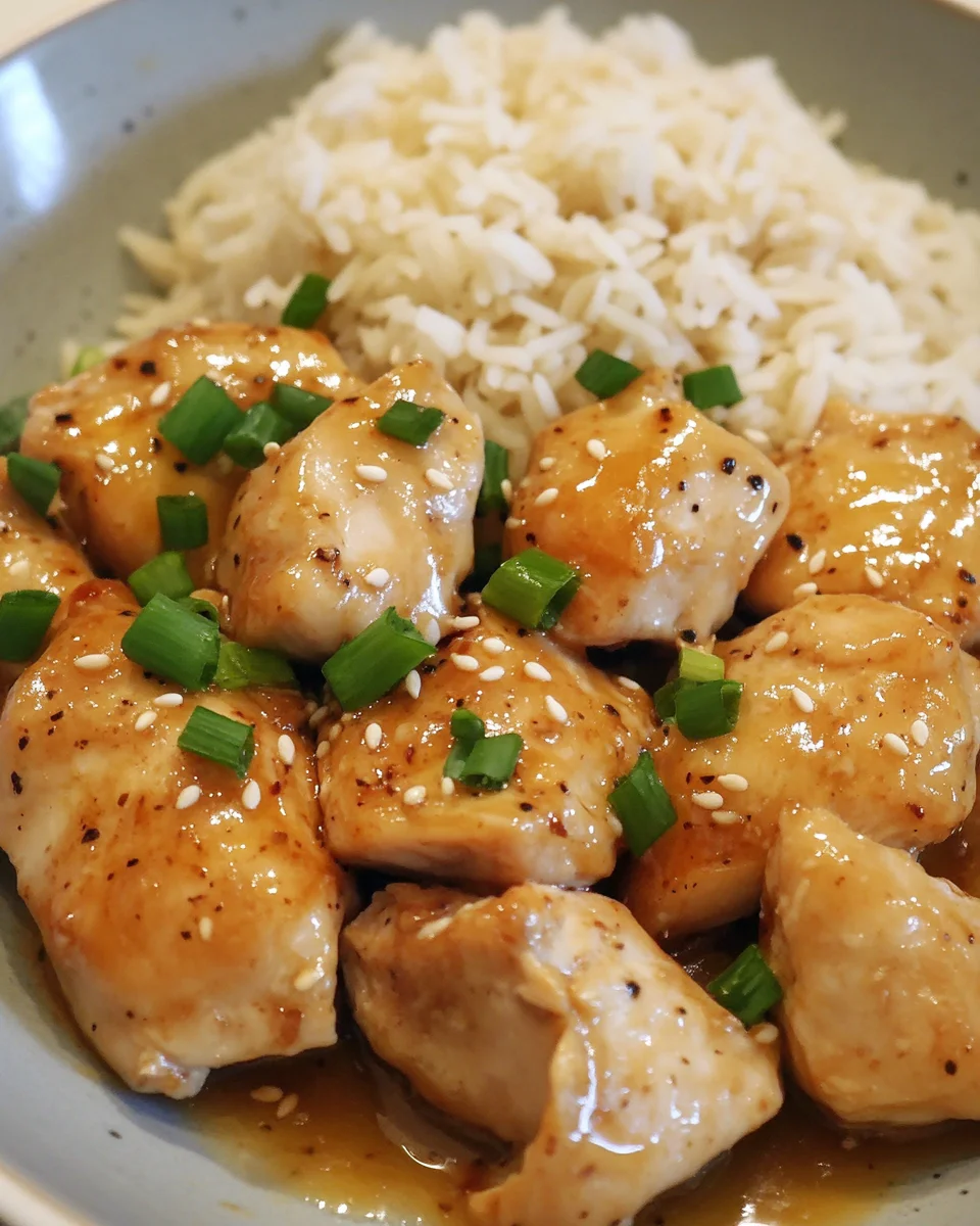 Honey Garlic Butter Chicken with Velvety Rice