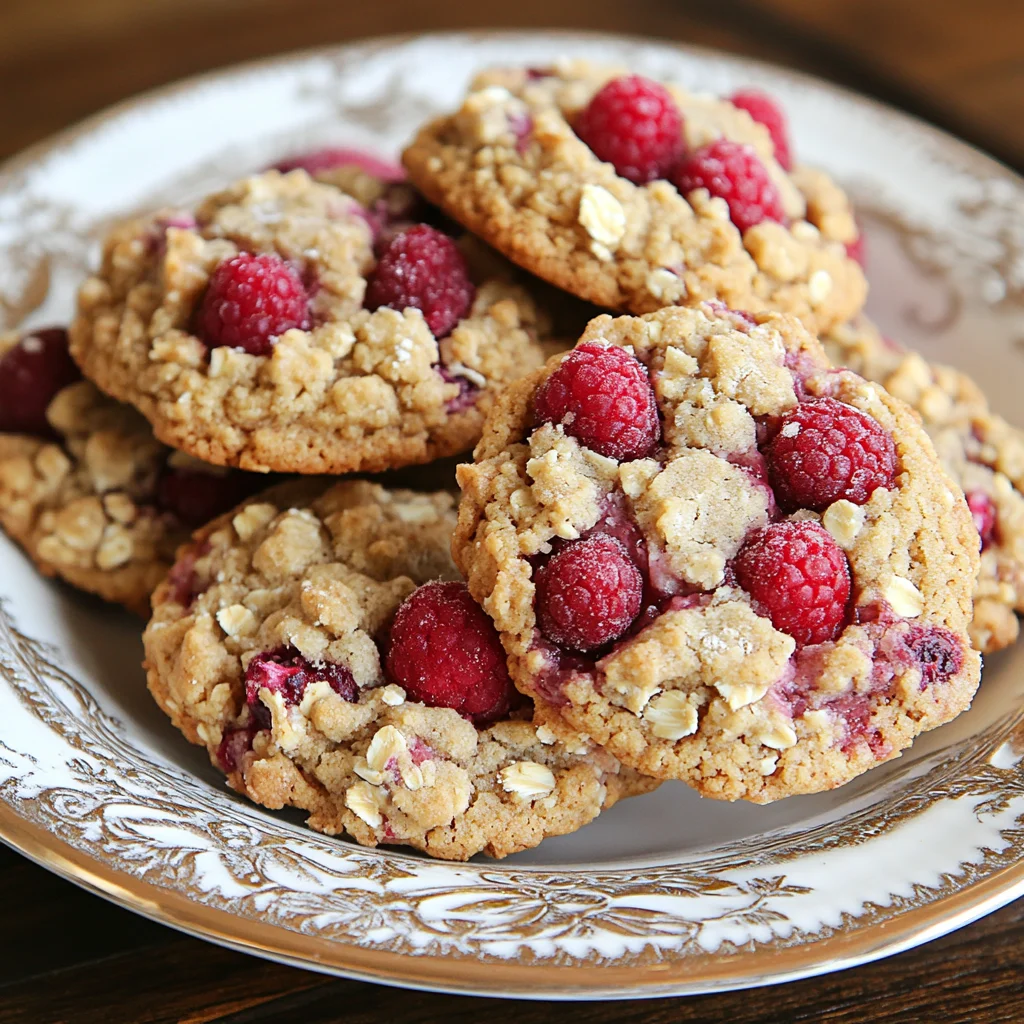 Raspberry Crumble Cookies