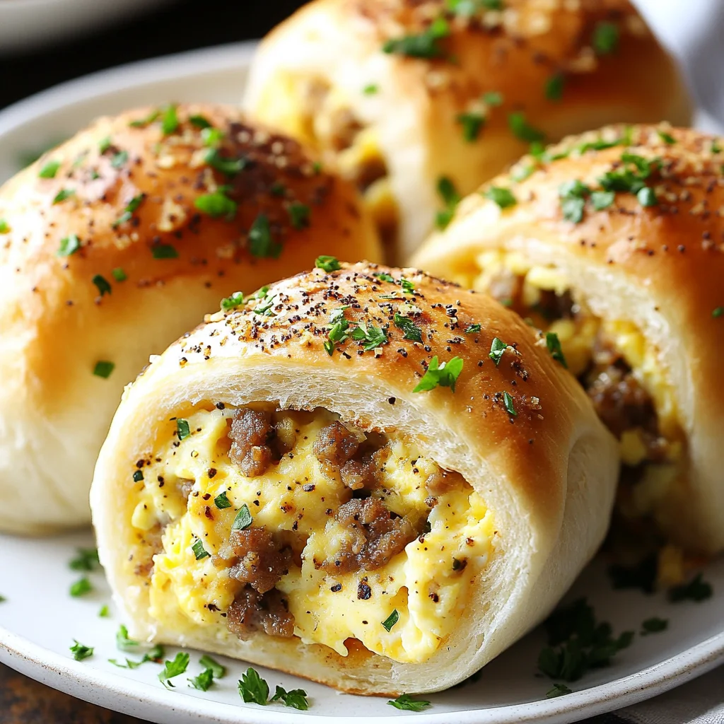 Sausage and Egg Breakfast Rolls