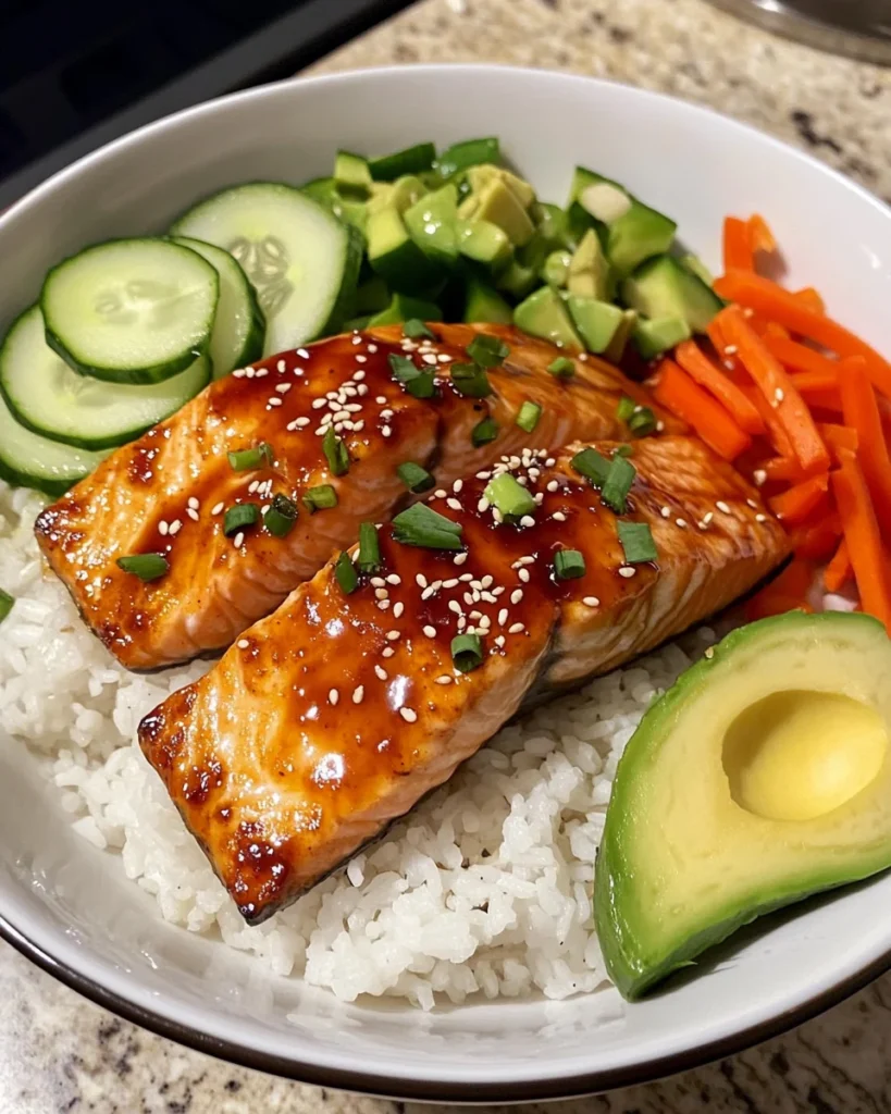 Healthy Sweet Chili Salmon Bowl Recipe
