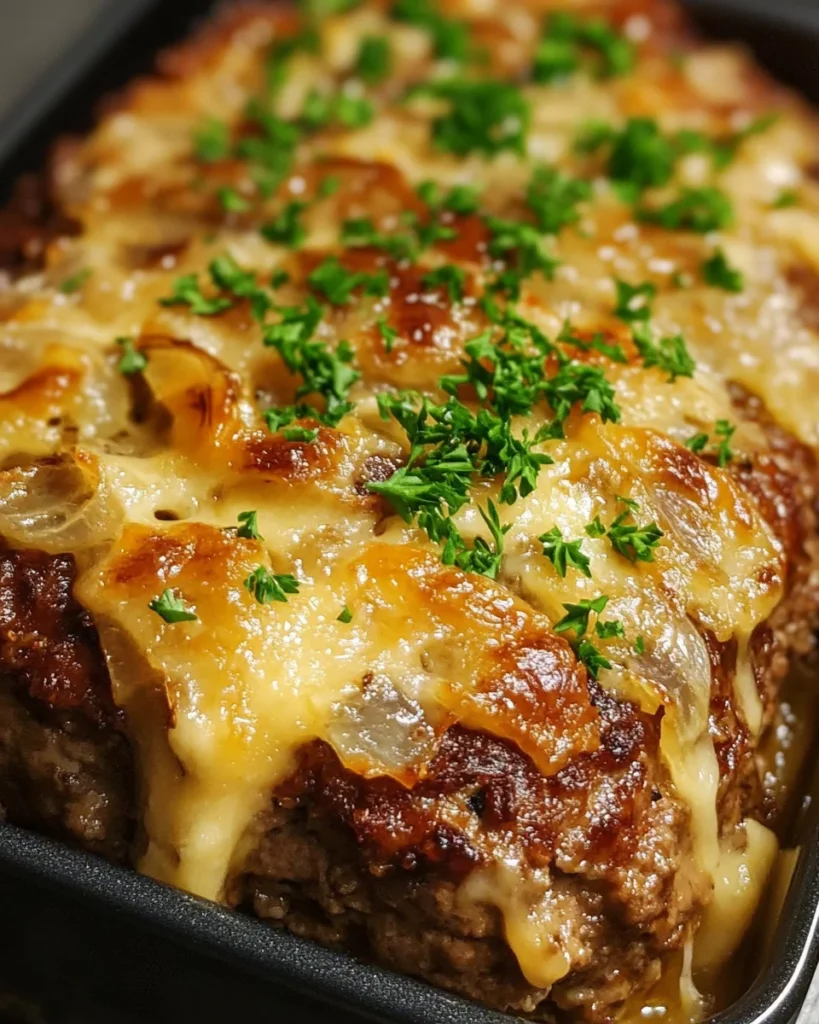 French Onion Soup Meatloaf