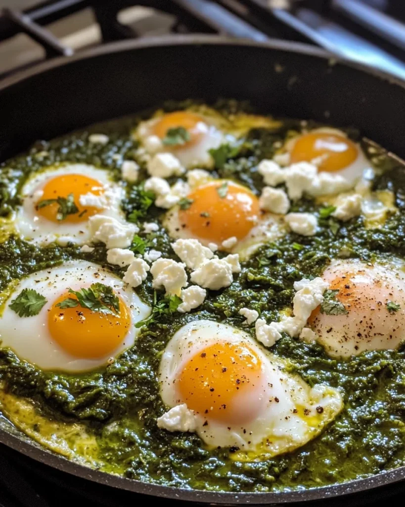 Spicy Green Shakshuka with Feta