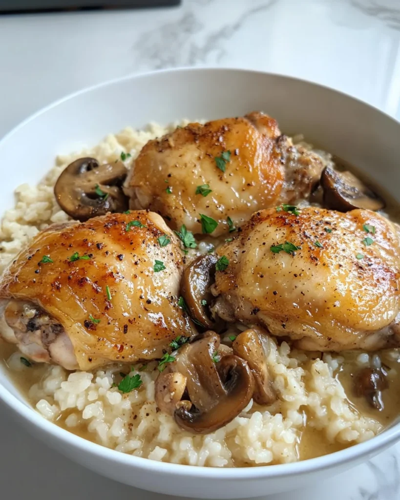 Smothered Chicken with Rice: A Heartwarming Recipe!