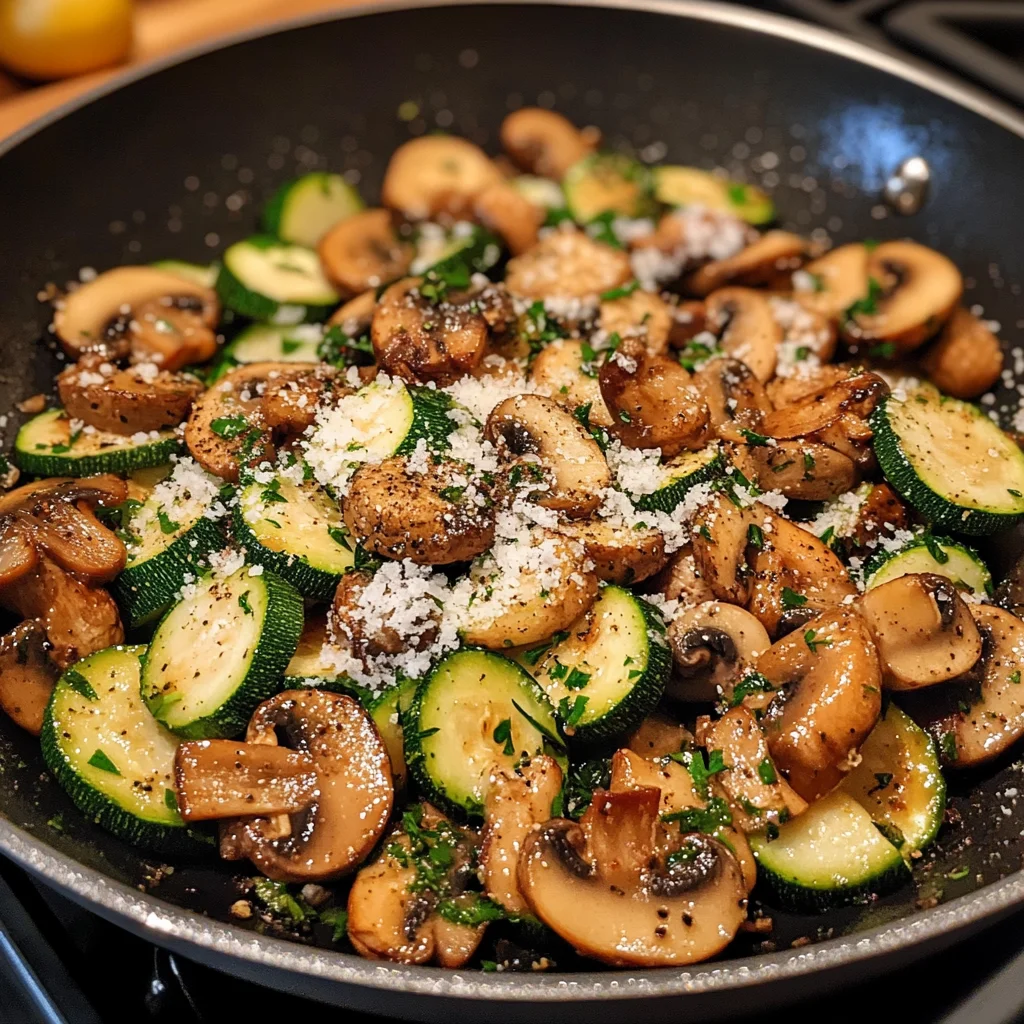Skillet Zucchini and Mushrooms