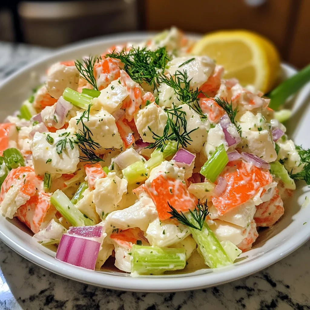 Fresh and Zesty Imitation Crab Salad