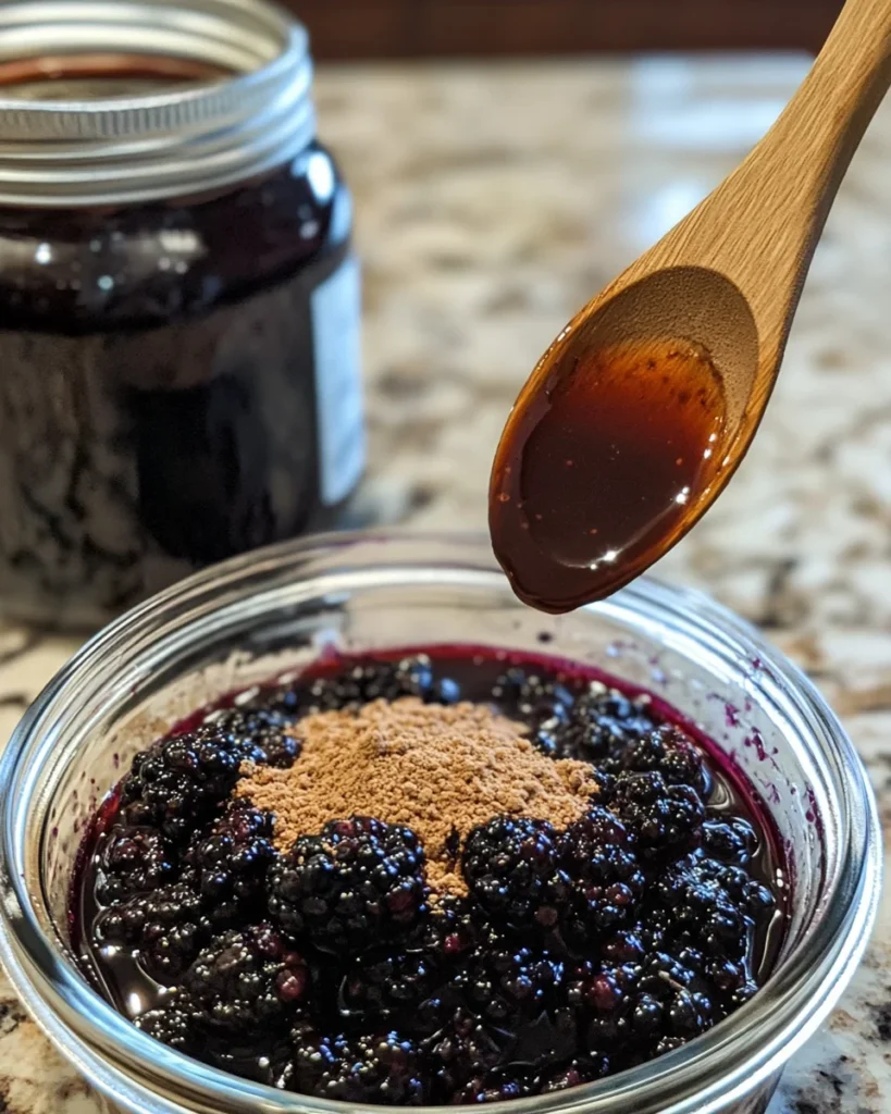 Maple Brown Sugar Bourbon Blackberries