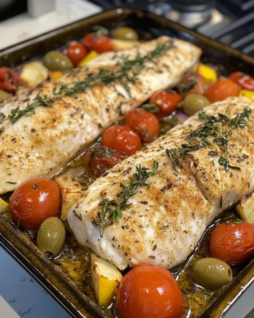 Easy Mediterranean Baked Fish Recipe