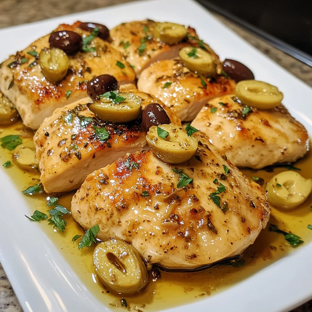 Mediterranean Lemon Chicken with Artichokes & Olives