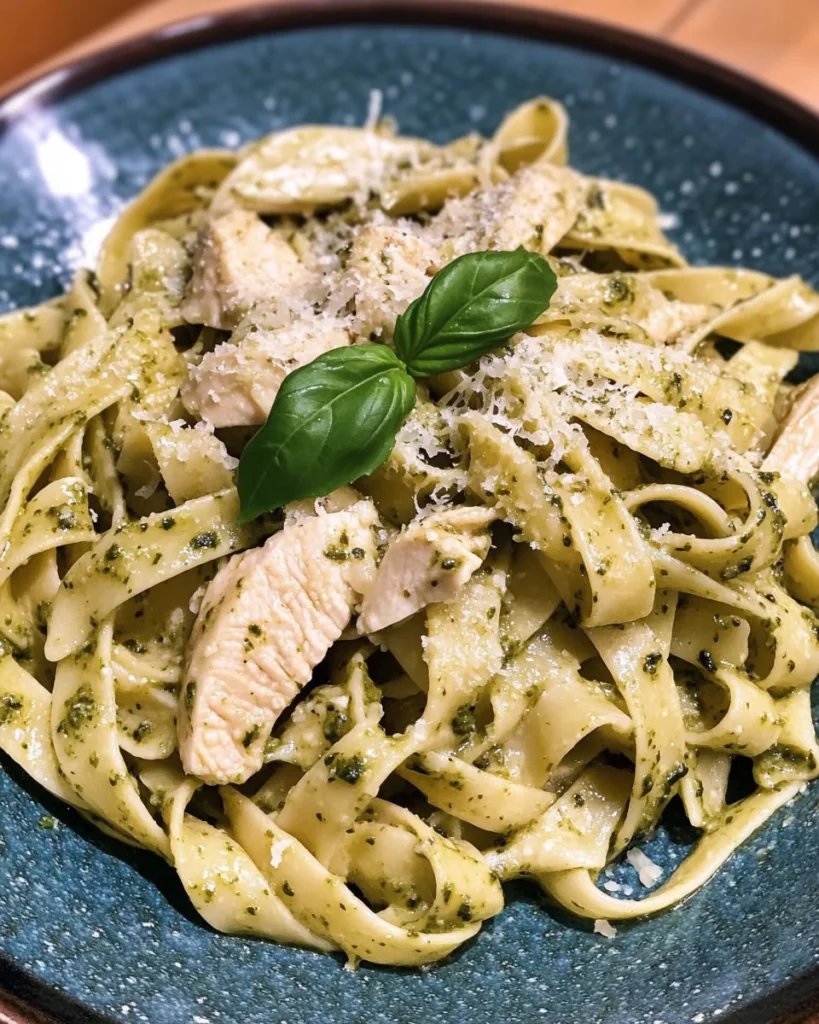 Creamy Chicken Pesto Pasta