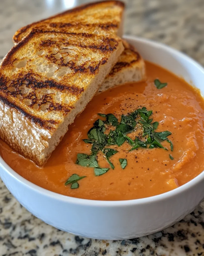 creamy tomato basil soup
