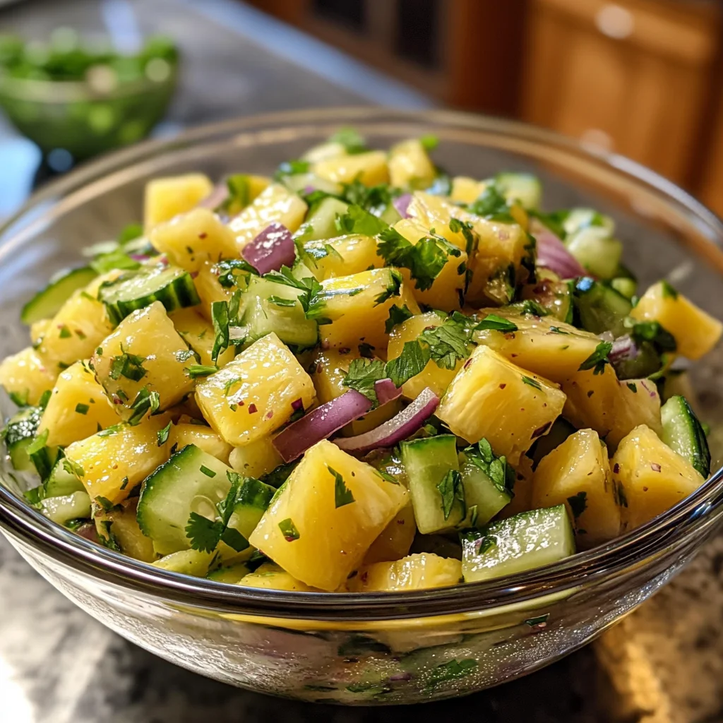 Pineapple Cucumber Salad