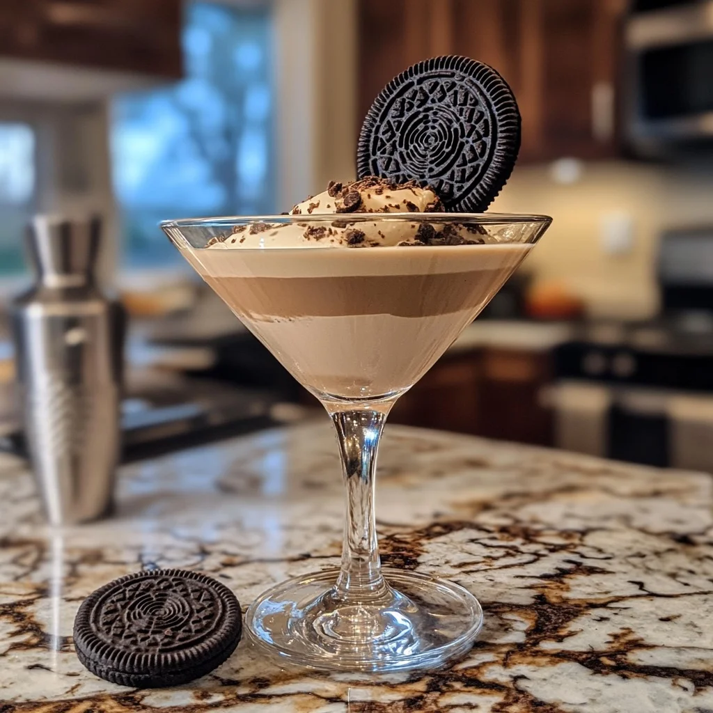 Peanut Butter Oreo Martini – A Dessert in a Glass!