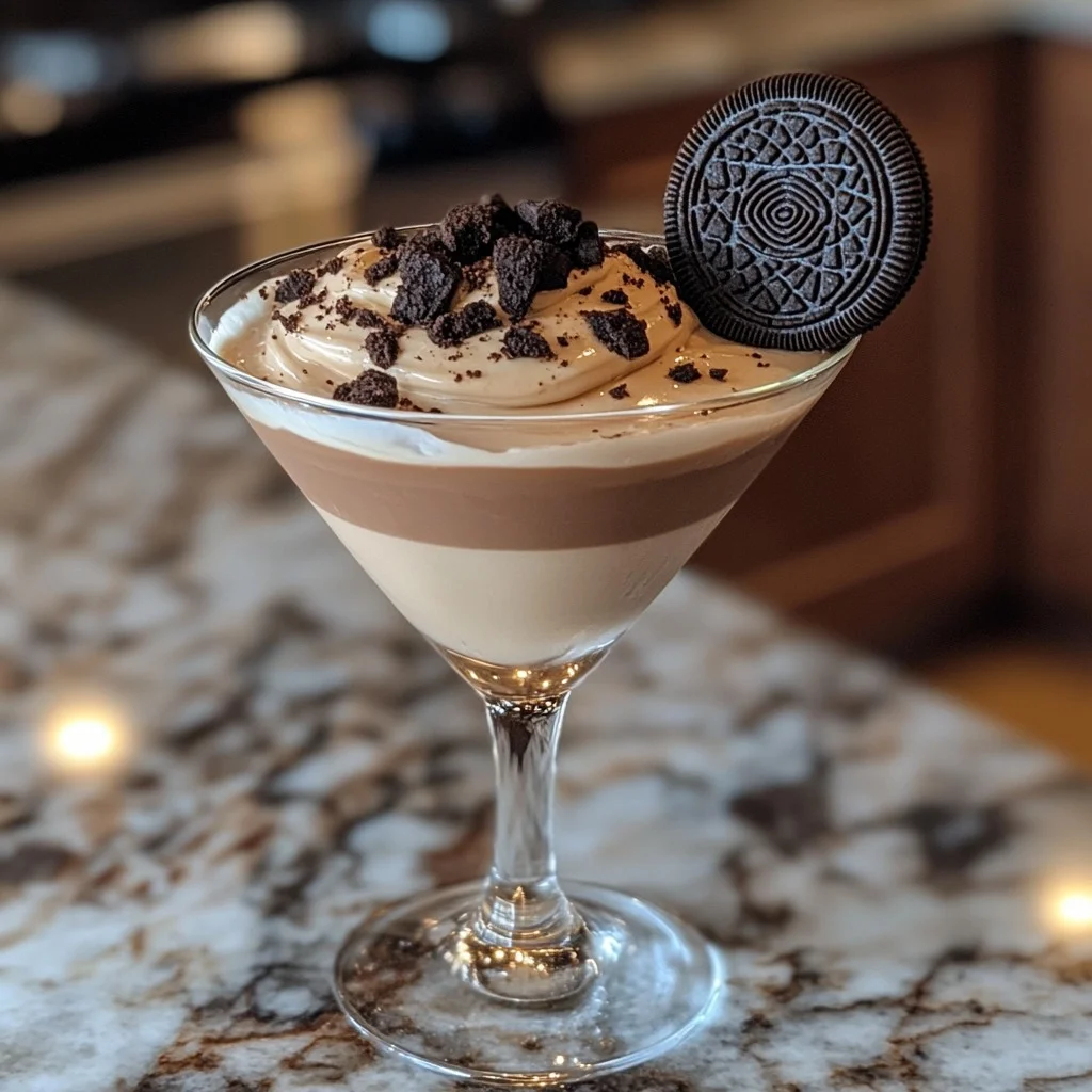 Peanut Butter Oreo Martini – A Dessert in a Glass!