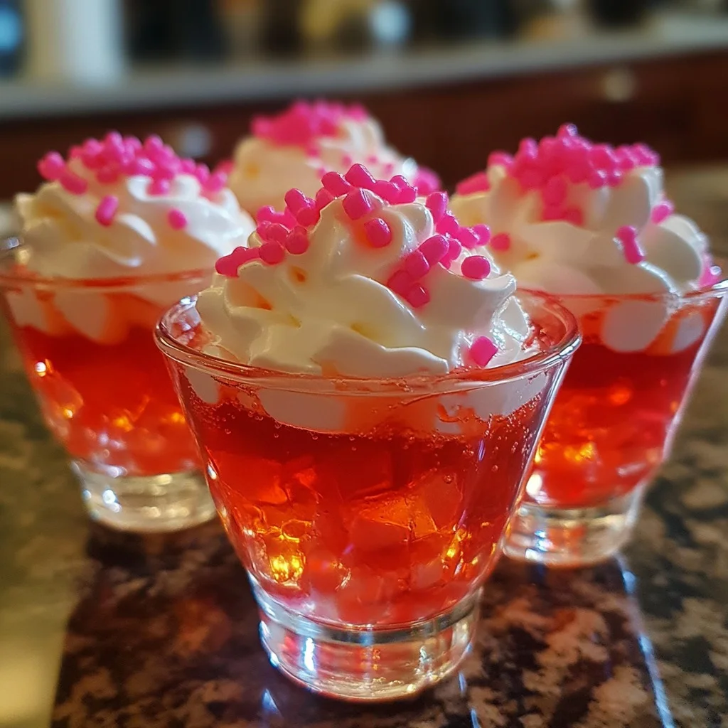 Strawberry Jell-O Shots