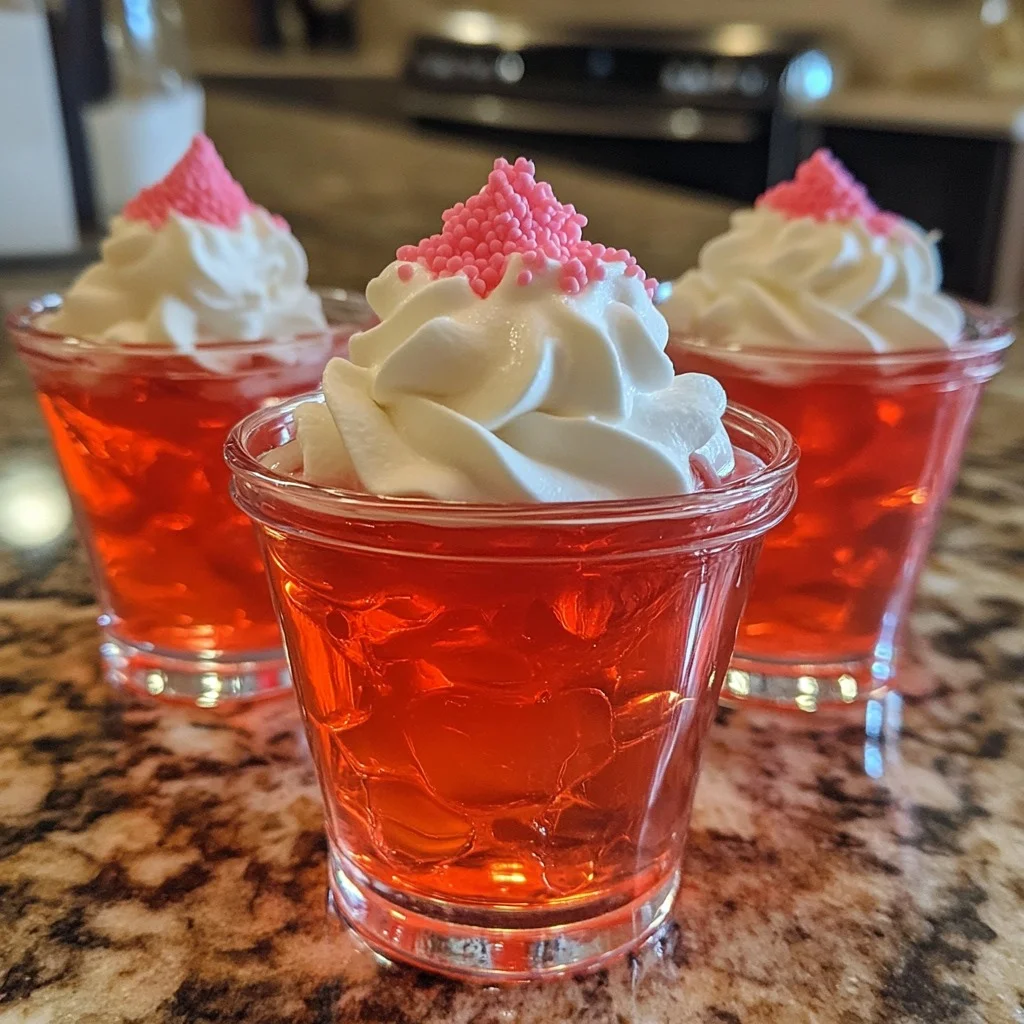Strawberry Jell-O Shots