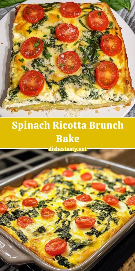 Spinach Ricotta Brunch Bake – Fluffy, Cheesy & Perfect for Crowds!