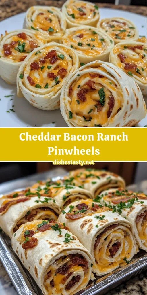 Cheddar Bacon Ranch Pinwheels – The Ultimate Party Appetizer!