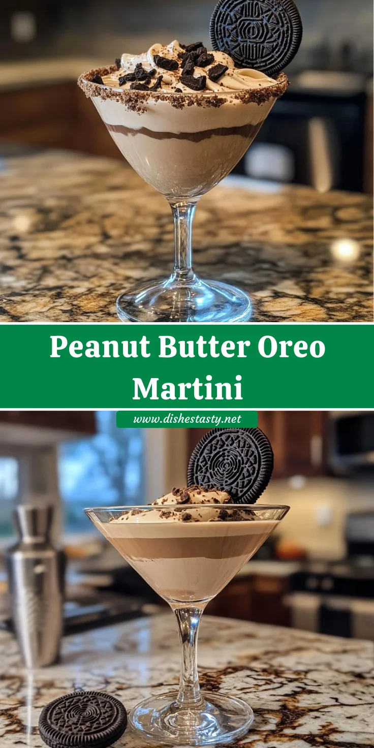 Peanut Butter Oreo Martini – A Dessert in a Glass!